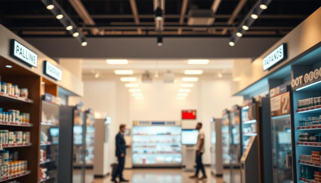 A well-lit, high-quality image of a group of reputable online pharmacies. The pharmacies are presented in the foreground, with a clean and professional aesthetic. The middle ground features a softly blurred background, conveying a sense of authority and legitimacy. The lighting is warm and inviting, creating a trustworthy atmosphere. The camera angle is slightly elevated, giving the viewer a comprehensive view of the pharmacies. The overall scene exudes an air of reliability, security, and consumer confidence. A well-lit, high-quality image of a group of reputable online pharmacies. The pharmacies are presented in the foreground, with a clean and professional aesthetic. The middle ground features a softly blurred background, conveying a sense of authority and legitimacy. The lighting is warm and inviting, creating a trustworthy atmosphere. The camera angle is slightly elevated, giving the viewer a comprehensive view of the pharmacies. The overall scene exudes an air of reliability, security, and consumer confidence.